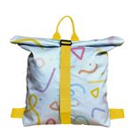 Rucsac Handmade Backpack Abstract, Forme Desen de Copii, Multicolor, 45x37 cm fotografia produsului