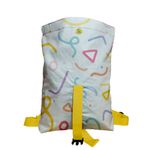 Rucsac Handmade Backpack Abstract, Forme Desen de Copii, Multicolor, 45x37 cm fotografia produsului View 3 S