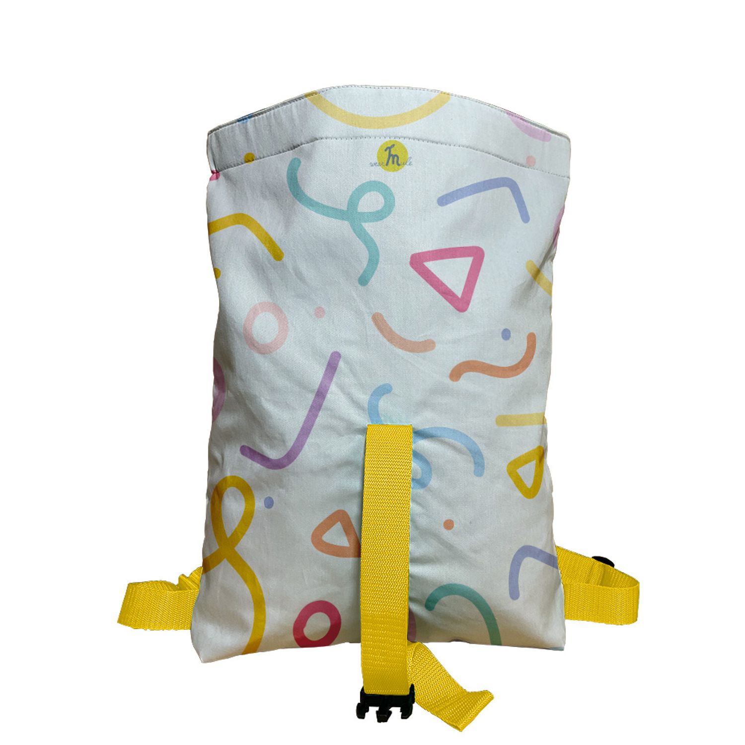 Rucsac Handmade Backpack Abstract, Forme Desen de Copii, Multicolor, 45x37 cm fotografia produsului View 3 L
