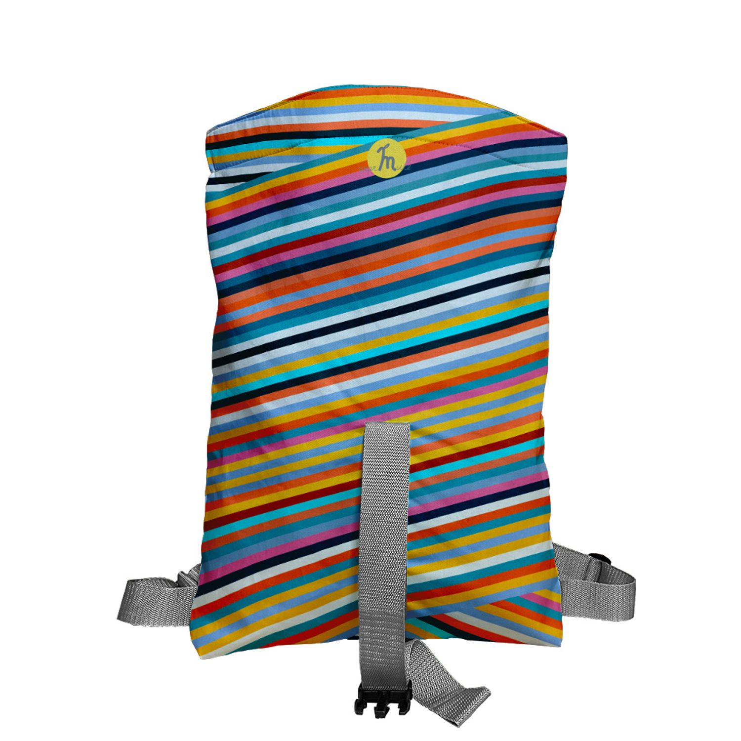 Rucsac Handmade Backpack Abstract, Magia Culorilor, Multicolor, 45x37 cm fotografia produsului View 3 L