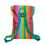 Rucsac Handmade Backpack Abstract, Curcubeu Feel the Rainbow, Multicolor, 45x37 cm fotografia produsului View 4 S