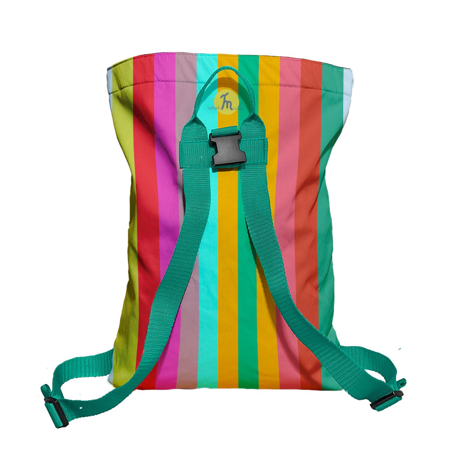Rucsac Handmade Backpack Abstract, Curcubeu Feel the Rainbow, Multicolor, 45x37 cm fotografia produsului View 4 L