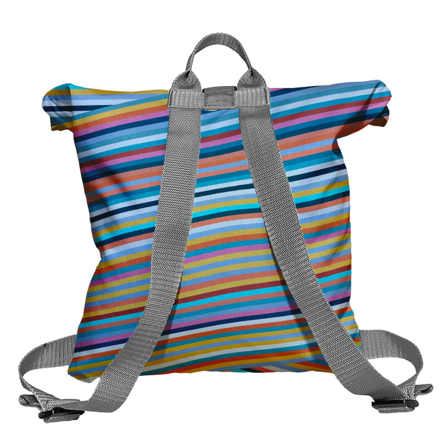 Rucsac Handmade Backpack Abstract, Magia Culorilor, Multicolor, 45x37 cm fotografia produsului View 2 L