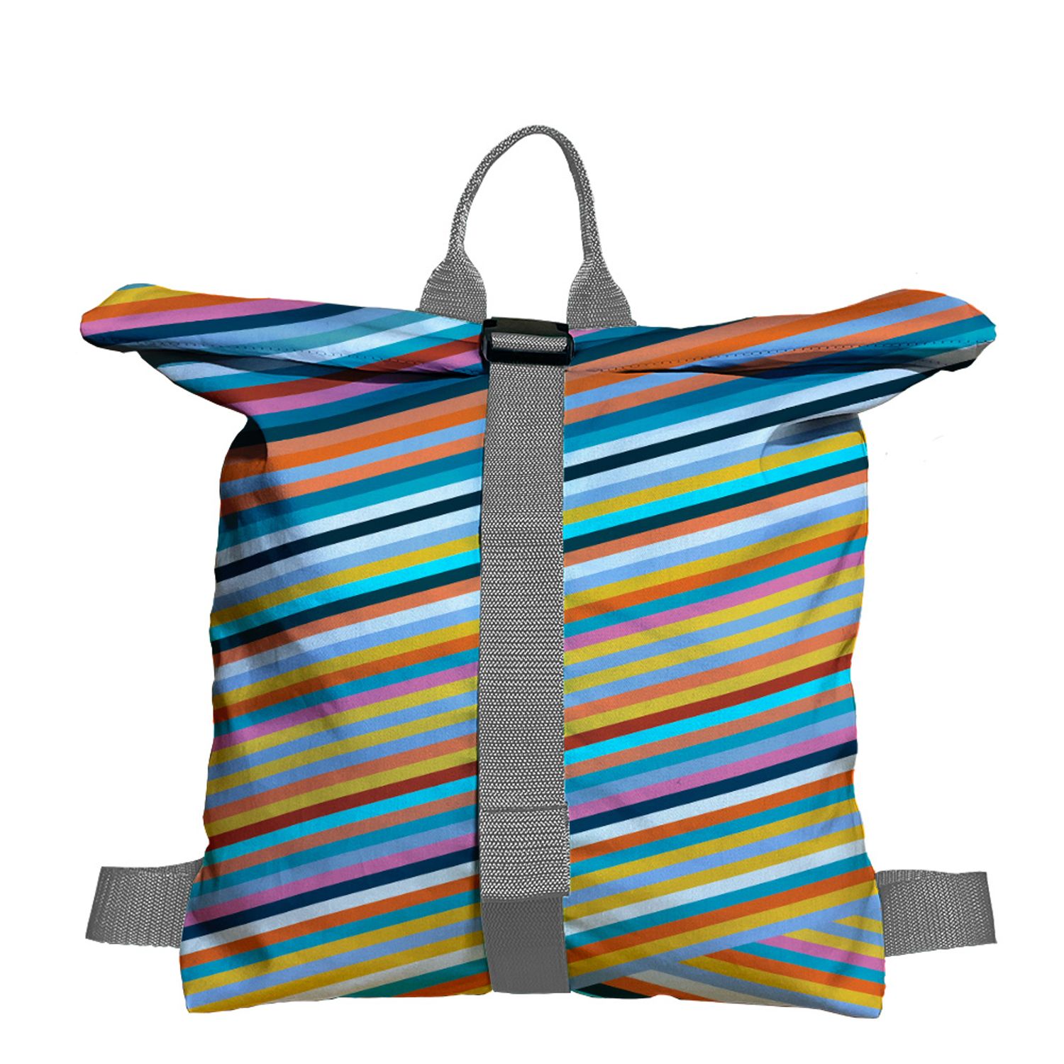 Rucsac Handmade Backpack Abstract, Magia Culorilor, Multicolor, 45x37 cm fotografia produsului