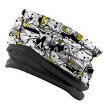 Esarfa Circulara tip Guler Handmade cu Polar pentru Vreme Rece, Pisici cu Galben, Multicolor, 60x25 cm fotografia produsului View 2 S