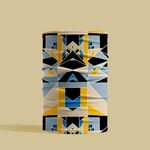 Esarfa Circulara tip Guler Handmade pentru Toate Sezoanele, Compozitie Geometrica, Multicolor, 40x25 cm fotografia produsului View 2 S