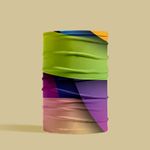 Esarfa Circulara tip Guler Handmade pentru Toate Sezoanele, Abstract Zebra pe Marte, Multicolor, 40x25 cm fotografia produsului View 2 S