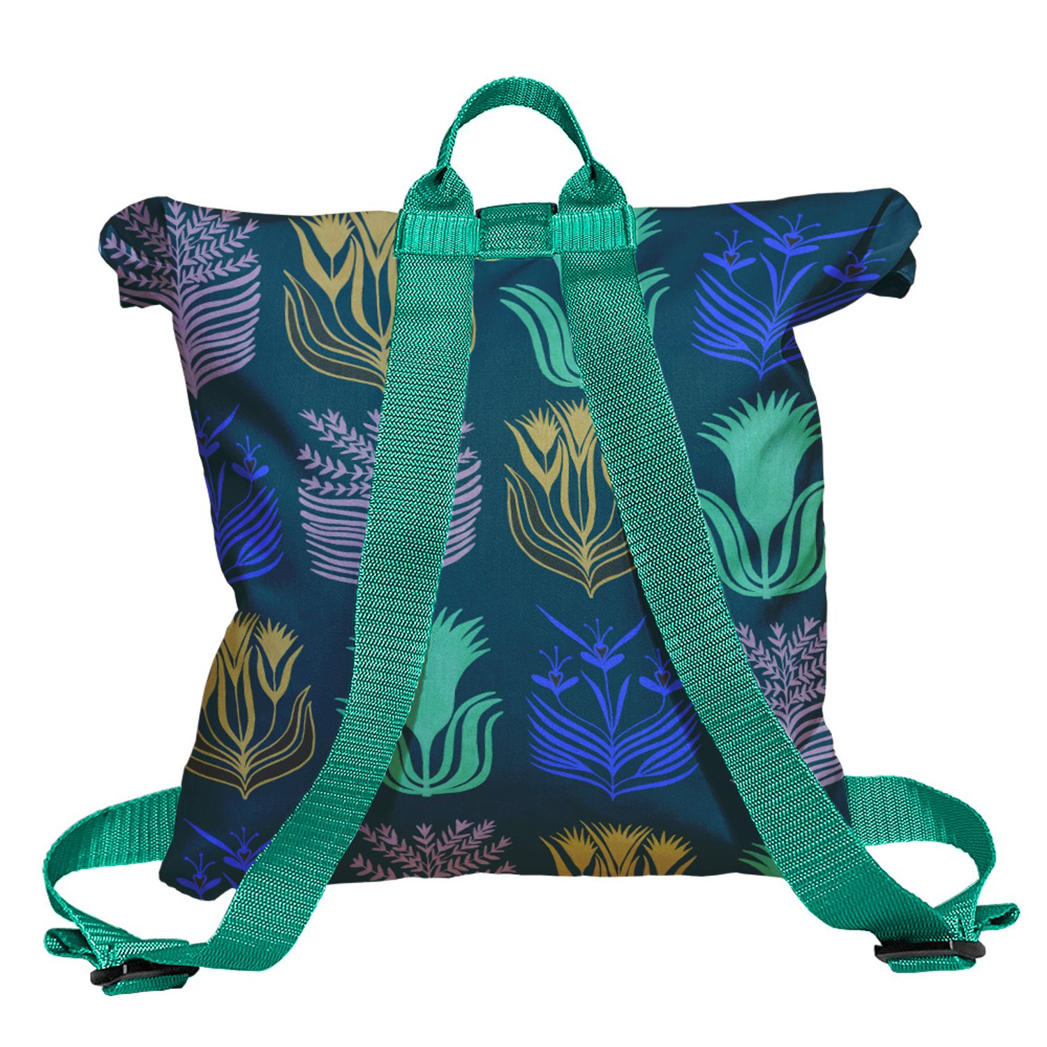 Rucsac Handmade tip Backpack, Botanic Flori de pe Marte, Multicolor, 45x37 cm fotografia produsului View 2 L