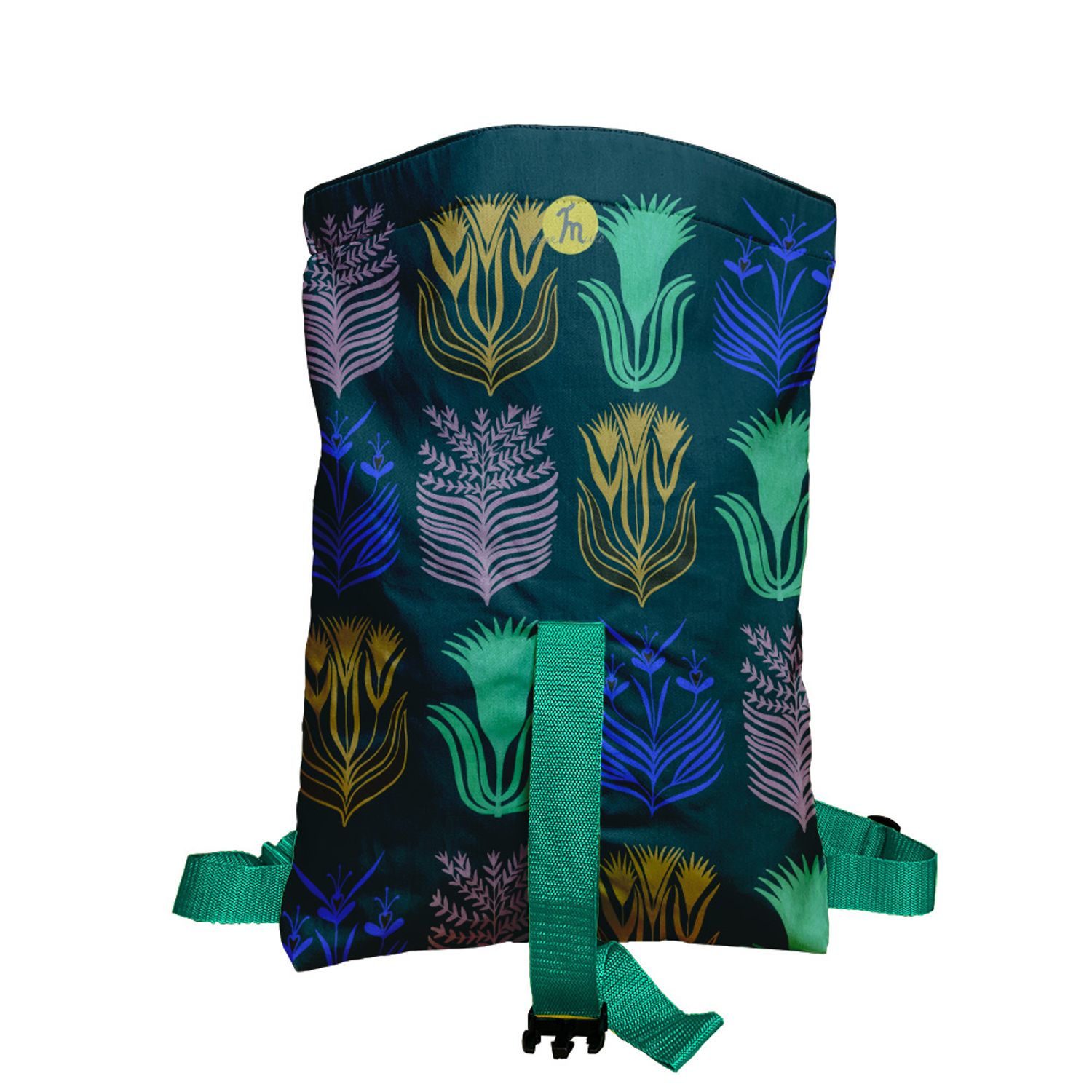 Rucsac Handmade tip Backpack, Botanic Flori de pe Marte, Multicolor, 45x37 cm fotografia produsului View 3 L