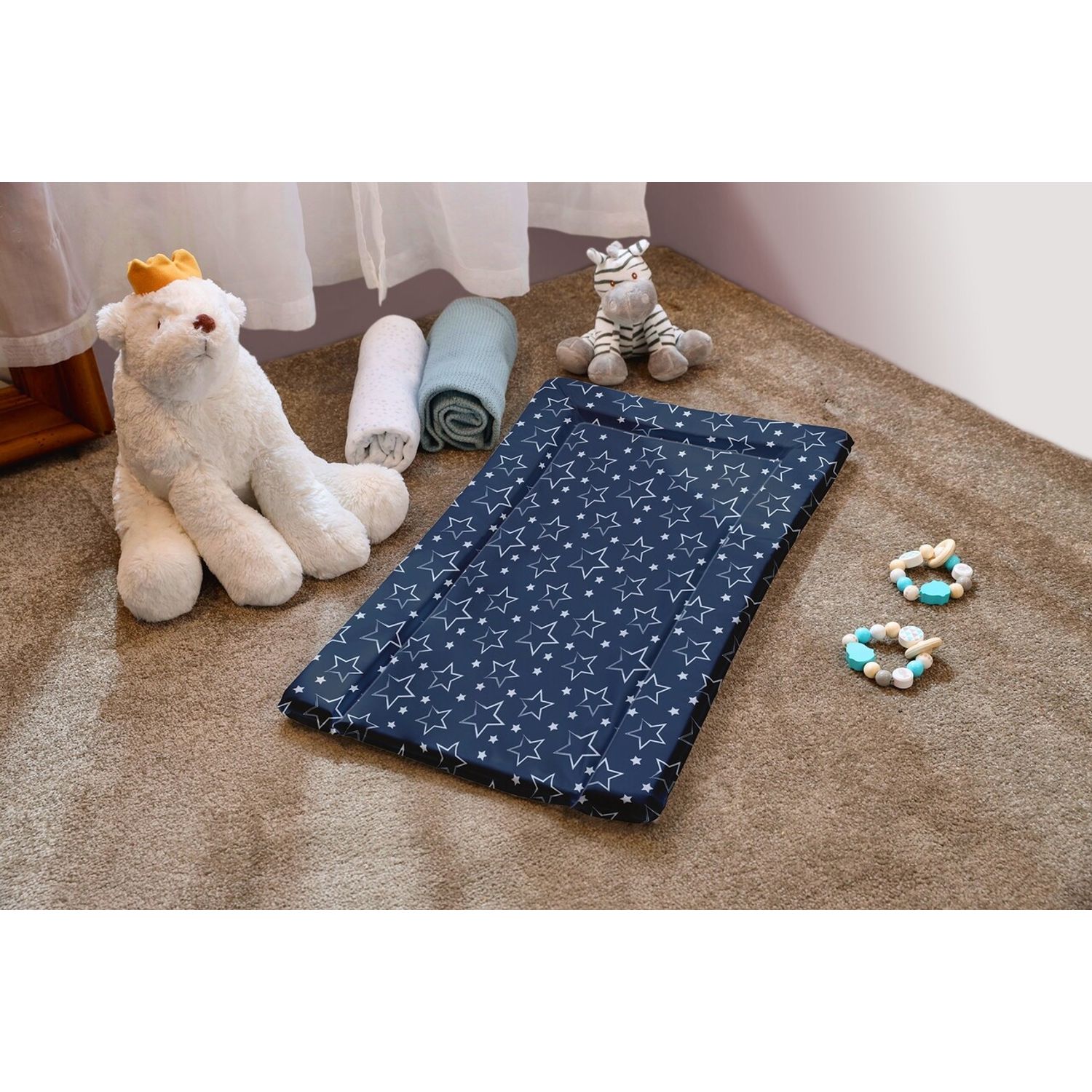 Saltea infasat L, 50x71 cm, Navy Stars fotografia produsului