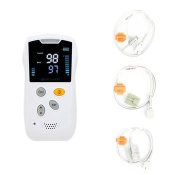 Pulsoximetru Portabil Accurate HS10A, Senzor Neonatal, Senzor Pediatric, Senzor Adulti, Display LCD, Functie De - 6426390573292