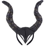 Bentita cu coarne Eventy pentru Halloween, 30cm, negru fotografia produsului