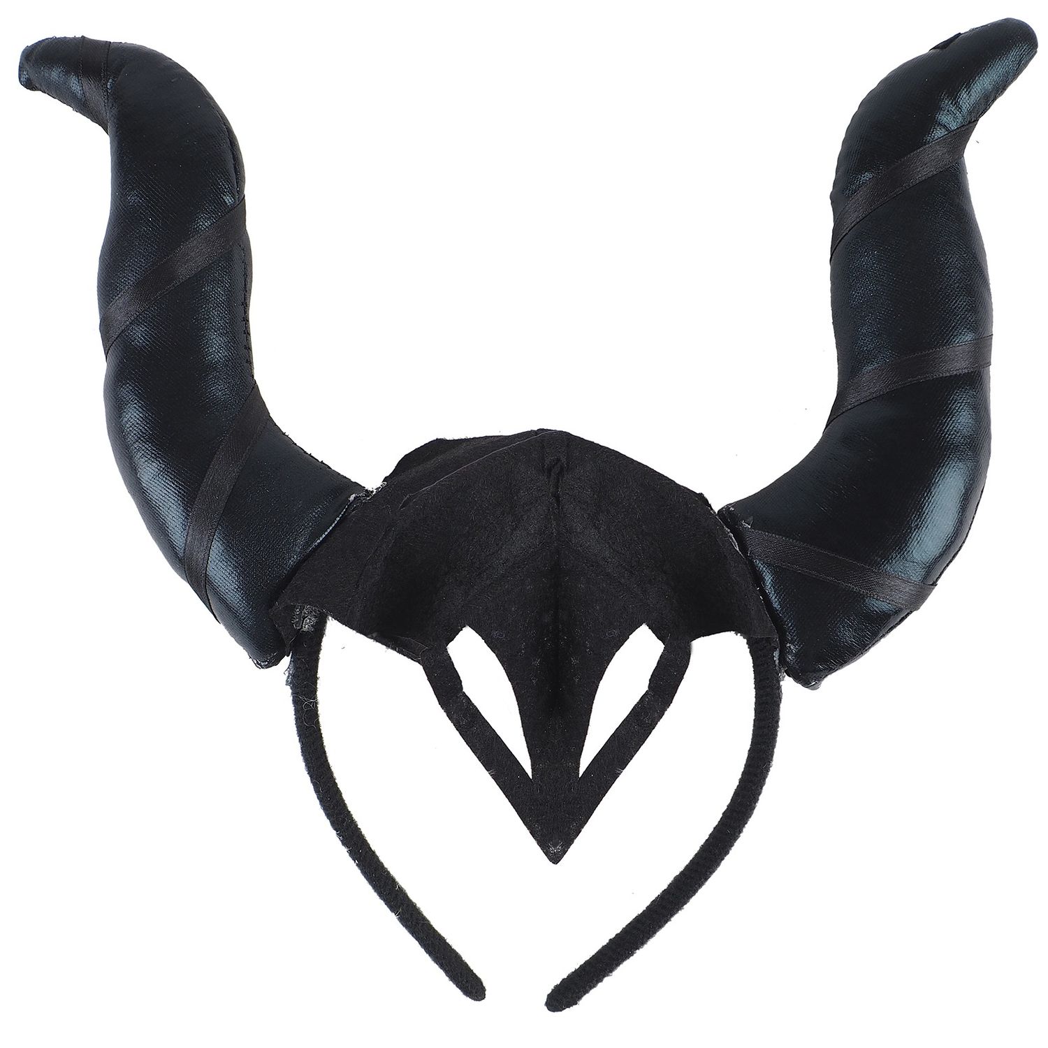 Bentita cu coarne Eventy pentru Halloween, 23cm, negru argintiu fotografia produsului