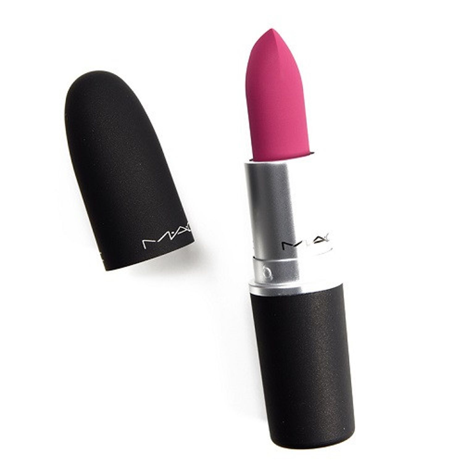 Ruj de buze mat hidratant, MAC, Powder Kiss, 920 Velvet Punch, 3 g fotografia produsului View 3 L