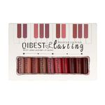 Set 12 Rujuri Lichide Mate, Qibest, Silky Long Lasting, Multicolor, 01 fotografia produsului View 3 S