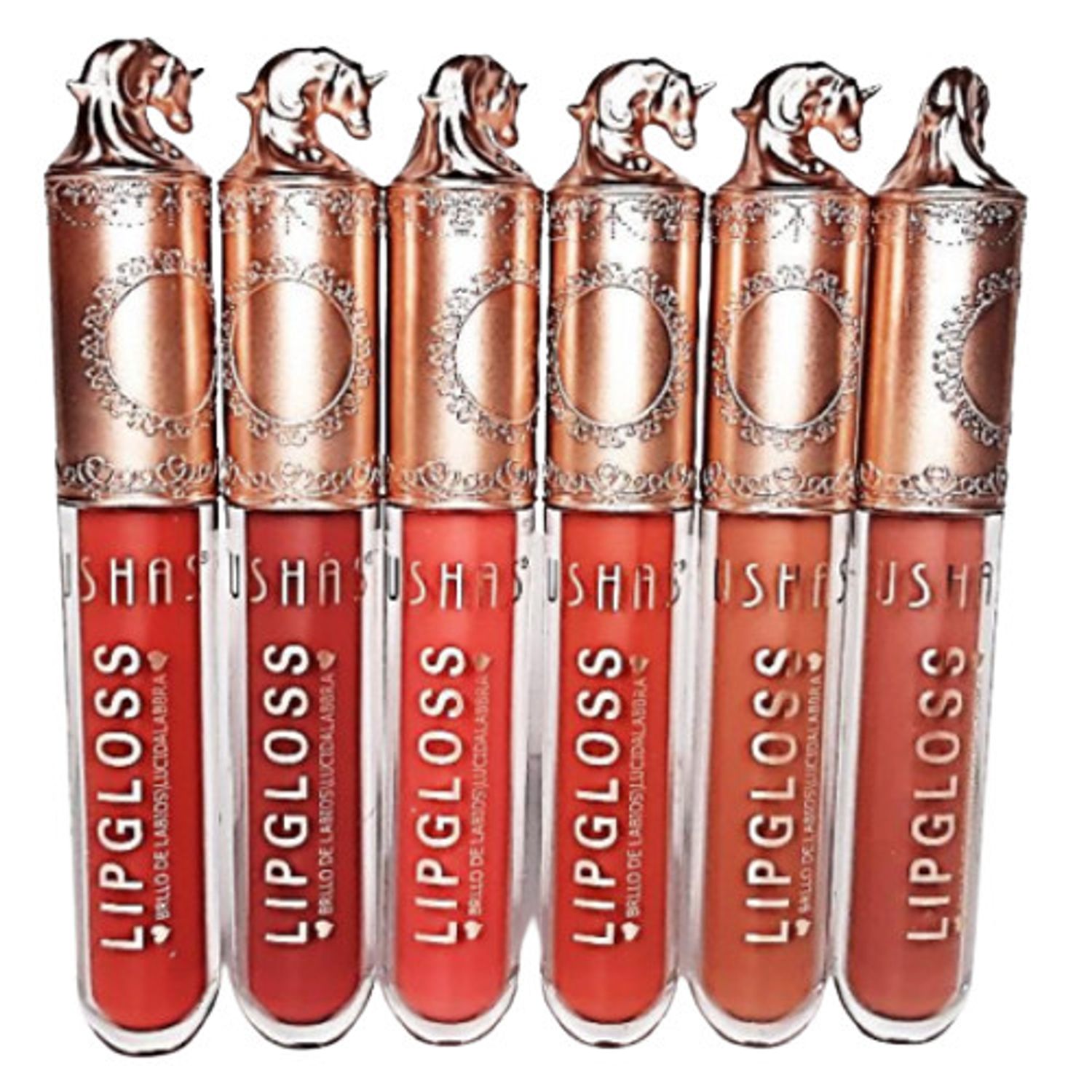 Set 6 luciuri de buze, Ushas, Lip Gloss, Classic fotografia produsului