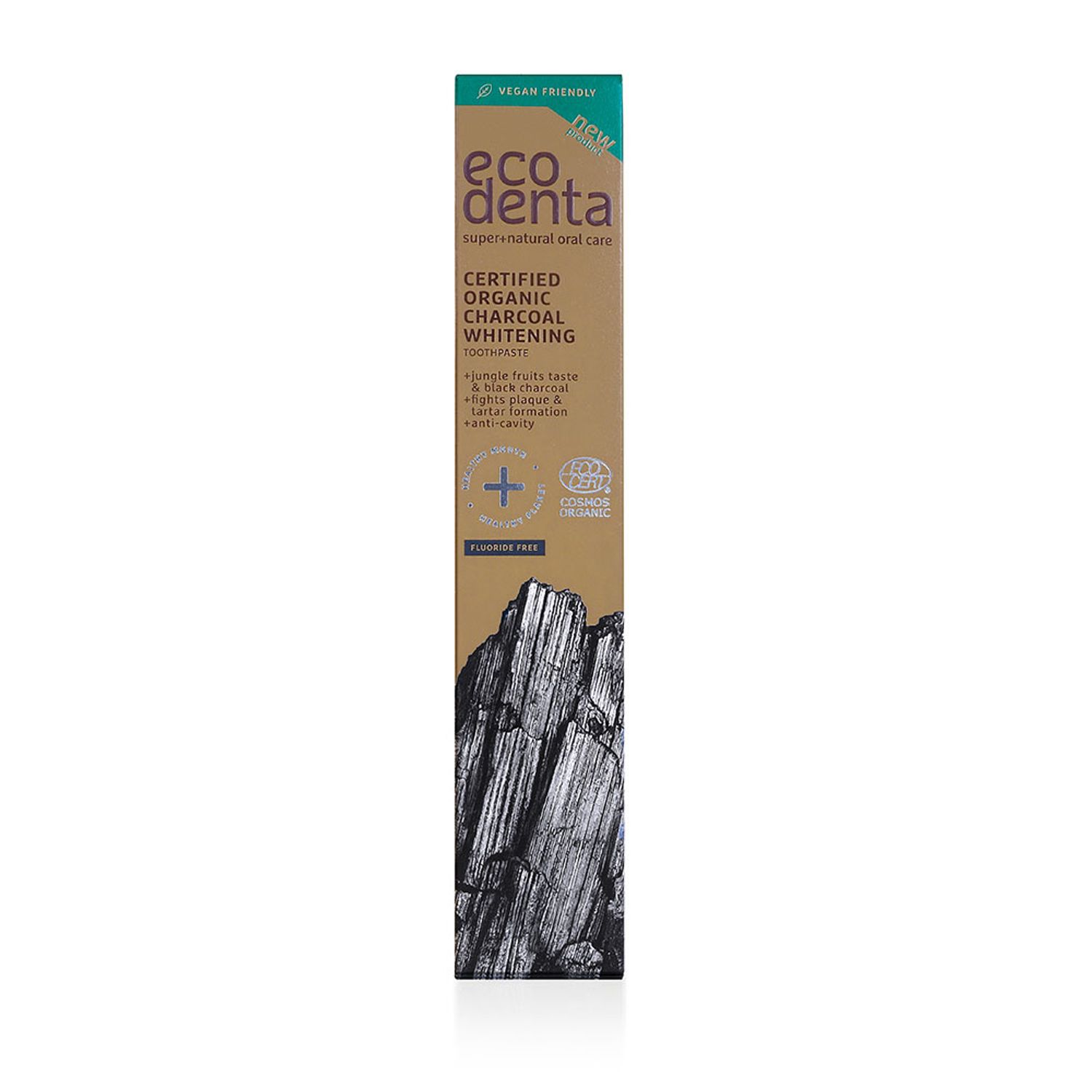 Pasta de Dinti Organica pentru Albire cu Carbune, Ecodenta, 75 ml fotografia produsului View 3 L