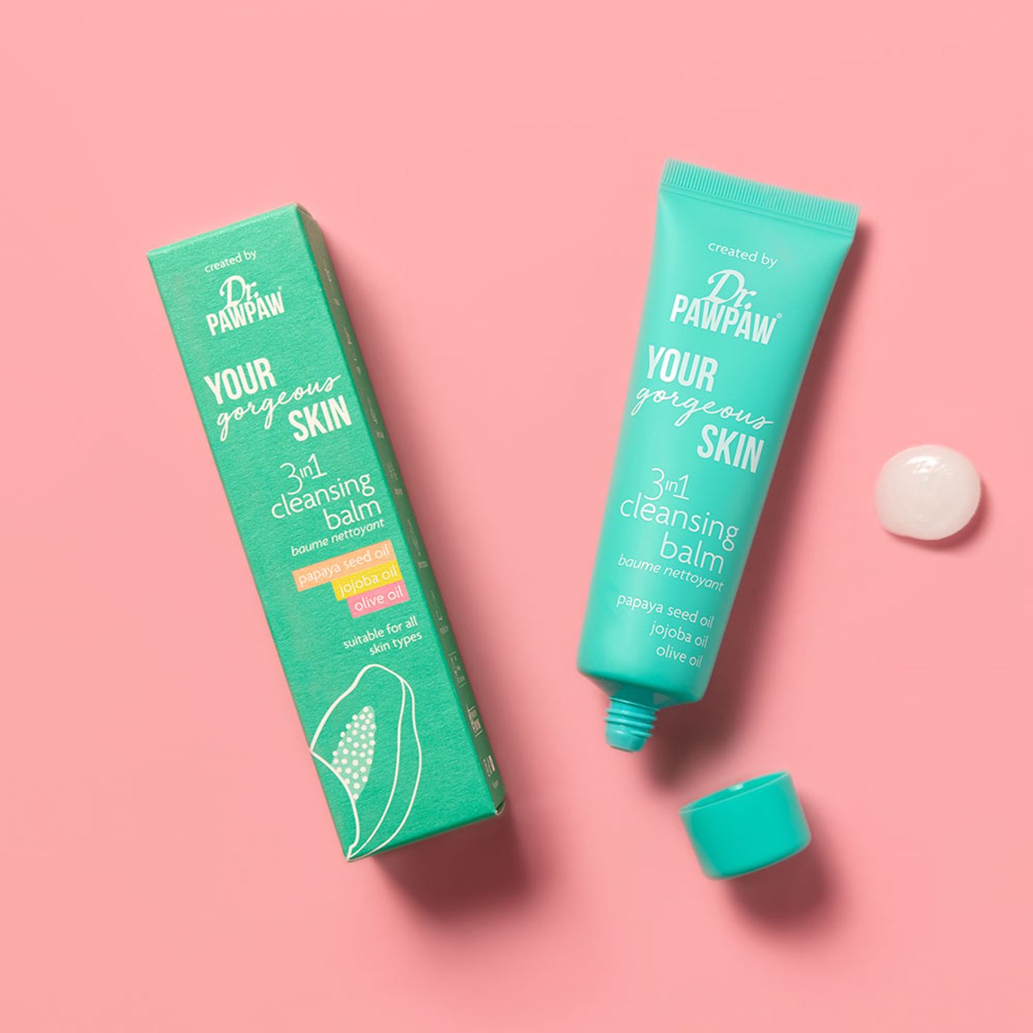 Balsam de curatare faciala 3 in 1 Dr. PawPaw Your Gorgeous Skin, cu ulei din seminte de papaya, pentru toate tipurile de ten, hranitor, 50 ml fotografia produsului View 2 L