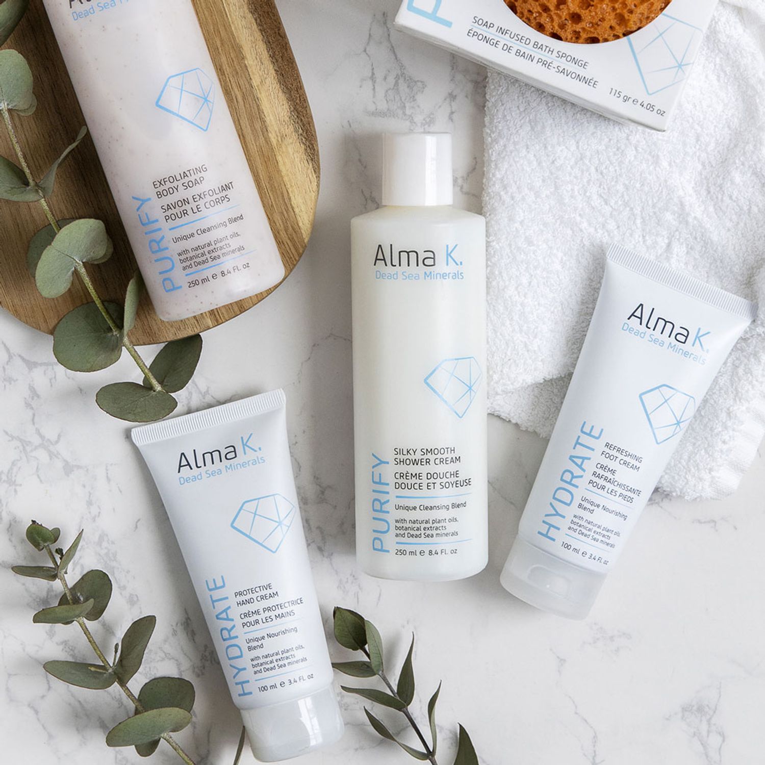 Gel de dus Alma K Purify, cremos, pentru piele normala, 250 ml fotografia produsului View 3 L