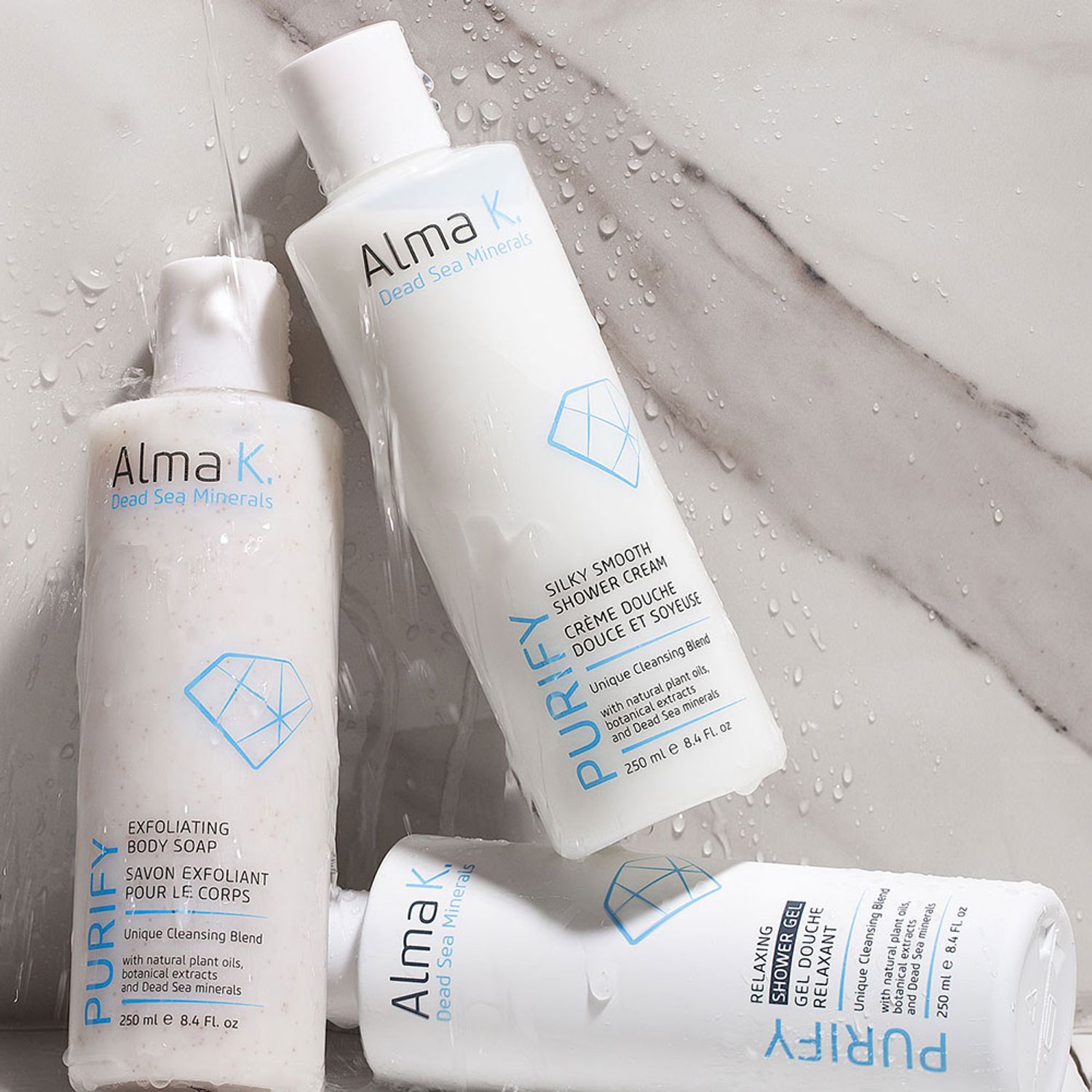 Gel de dus Alma K Purify, cremos, pentru piele normala, 250 ml fotografia produsului View 2 L