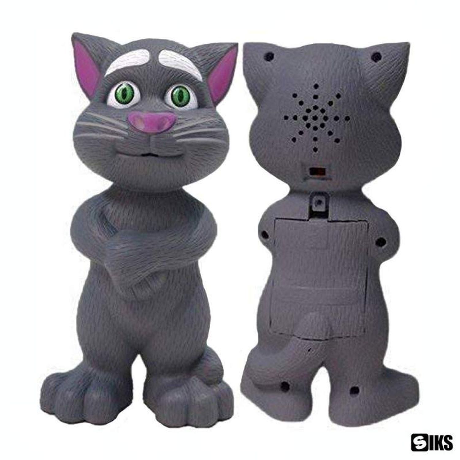Jucarie Inteligenta Talking Tom SIKS, cu Sunet, Gri, 20 cm fotografia produsului View 2 L
