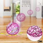 Minge Zburatoare SIKS Cu LED-uri, Tip Drona In Forma De Glob, Incarcare USB, Cu Controller, Roz fotografia produsului View 2 S