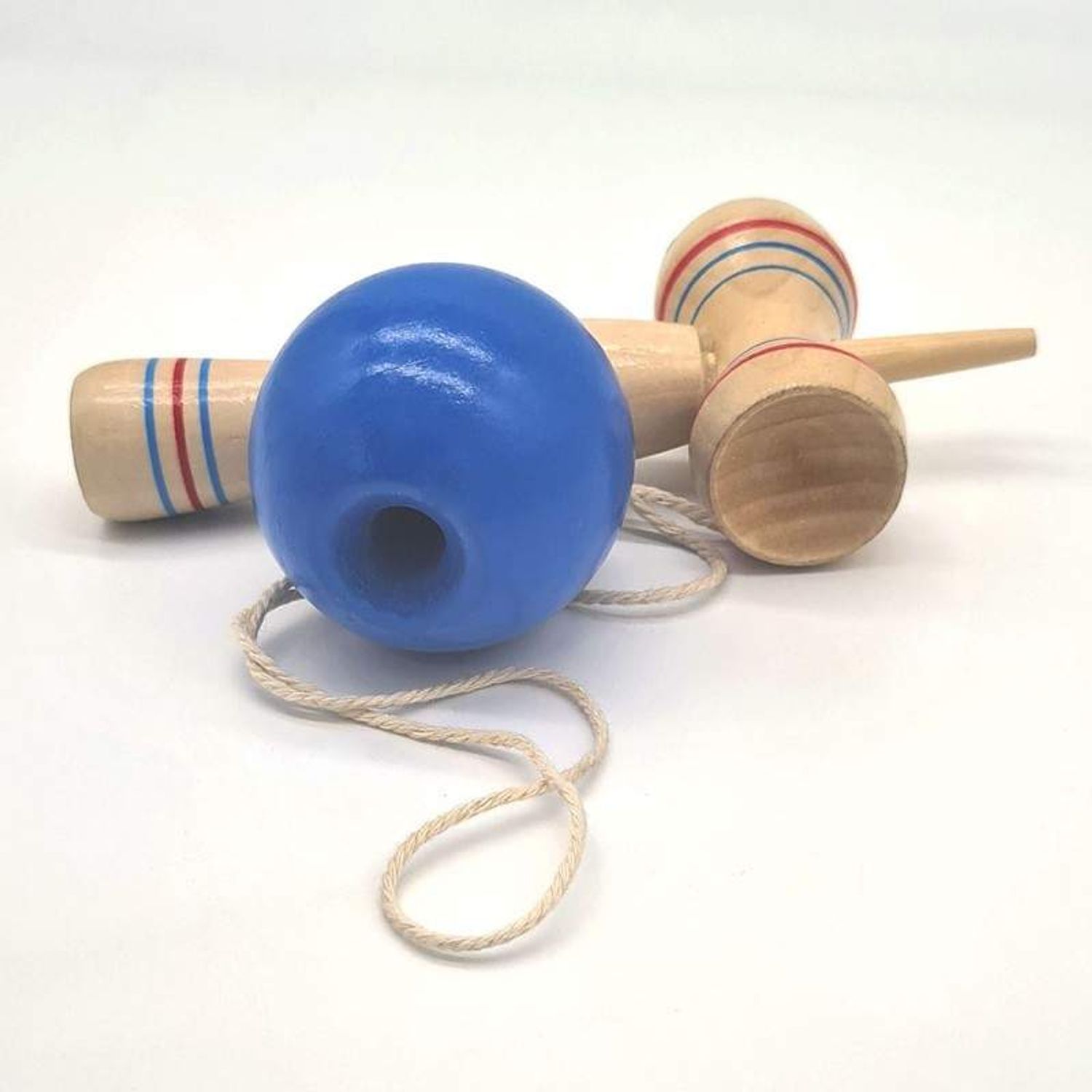 Joc de Indemanare Kendama SIKS din Lemn, +5 ani, albastru fotografia produsului View 3 L