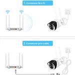 Camera WiFi SIKS, 1080P, Model 5, DC12V, IP66 Waterproof, Night Vision, Microfon Incorporat fotografia produsului View 8 S