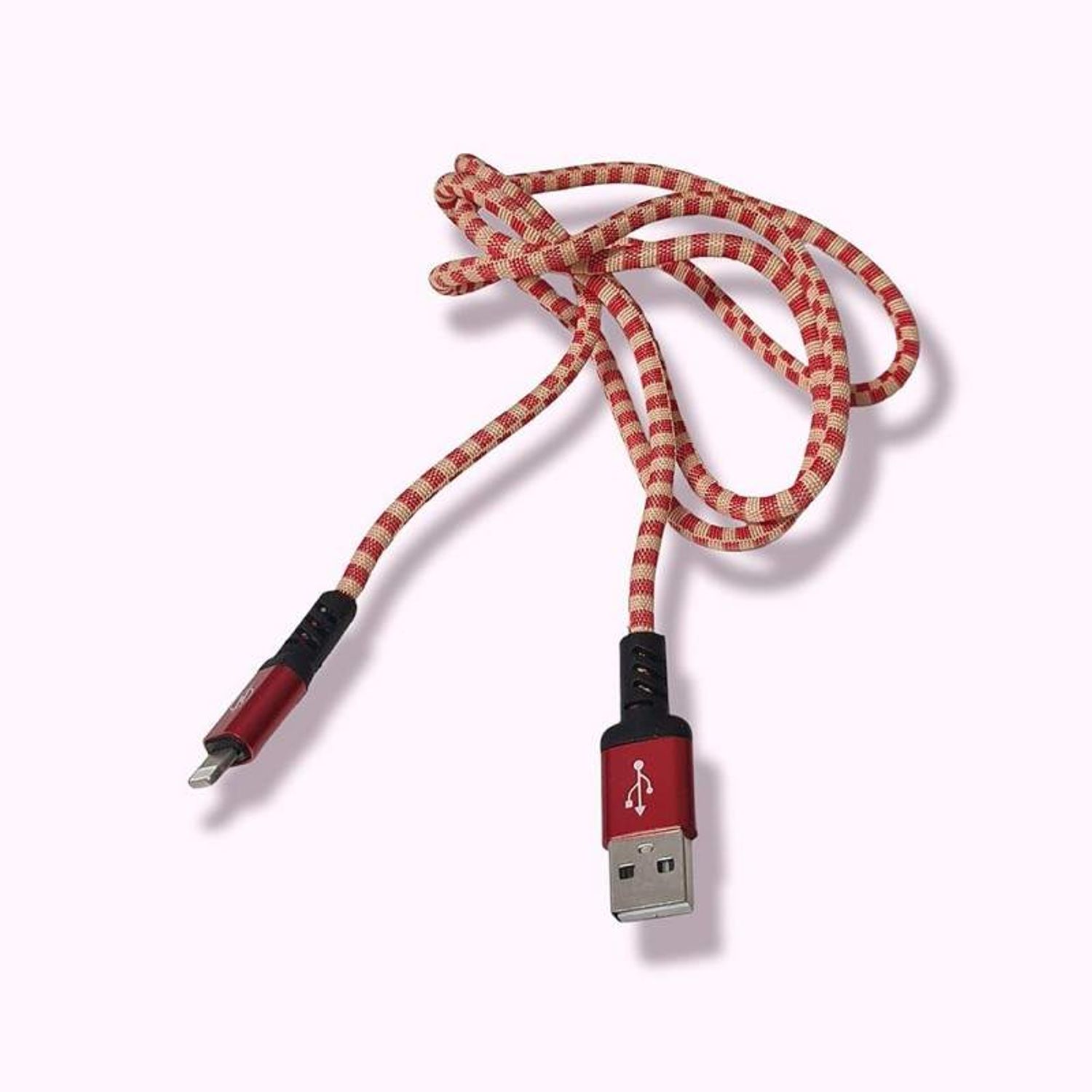 Cablu incarcare Lightning SIKS, incarcare rapida, Rosu fotografia produsului View 3 L