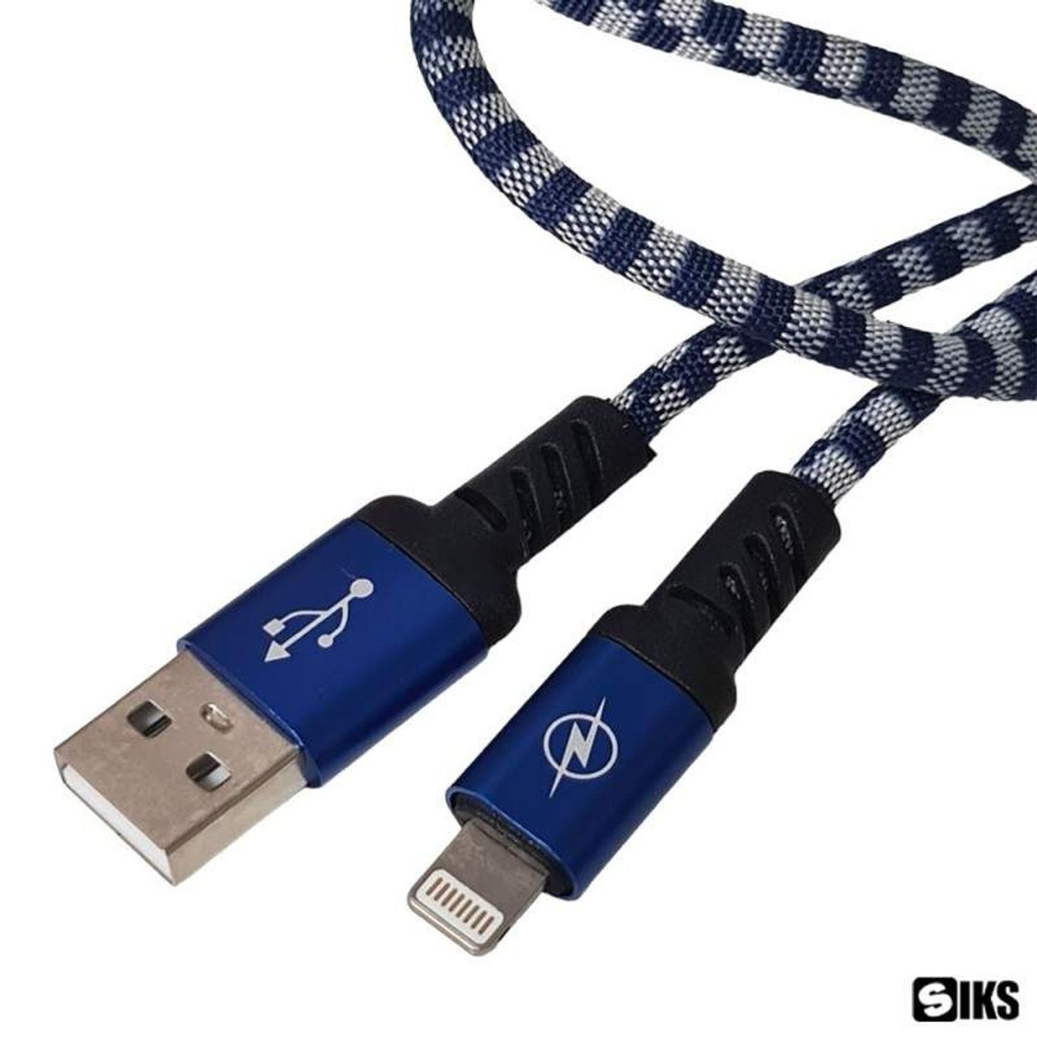 Cablu incarcare Lightning SIKS, incarcare rapida, Albastru fotografia produsului View 2 L