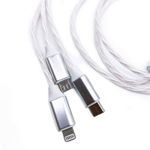 Cablu Incarcare Telefon 3 in 1 SIKS, USB la Micro / Type C / Lightning 1.1m, Gri fotografia produsului View 3 S
