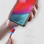 Cablu de incarcare SIKS&reg; 3in1, magnetic, Lightning, Micro-USB, Type-C, Rosu fotografia produsului View 5 S