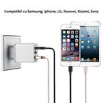 Conector SIKS 3 port-uri USB micro Pentru Telefon, Adaptor retea, Alb fotografia produsului View 4 S