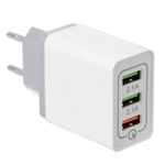 Conector SIKS 3 port-uri USB micro Pentru Telefon, Adaptor retea, Alb fotografia produsului