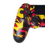 Controller compatibil PS4 SIKS, fara fir, wireless, Incarcare USB, Graffiti Galben, Model 3 fotografia produsului View 5 S
