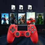 Controller SIKS compatibil PS4, fara fir, wireless, cablu USB, Rosu fotografia produsului View 5 S