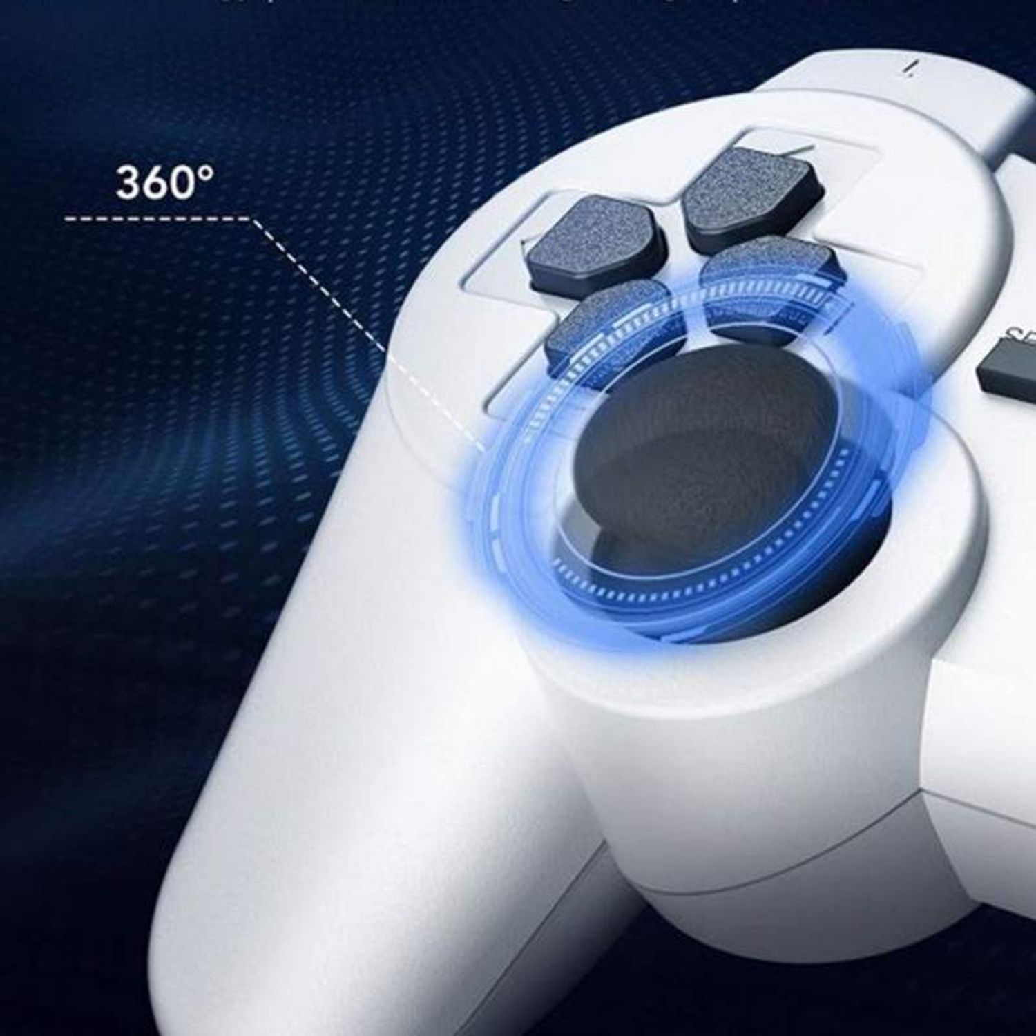 Controler Wireless SIKS PSIII, de Joc, Alb fotografia produsului View 3 L