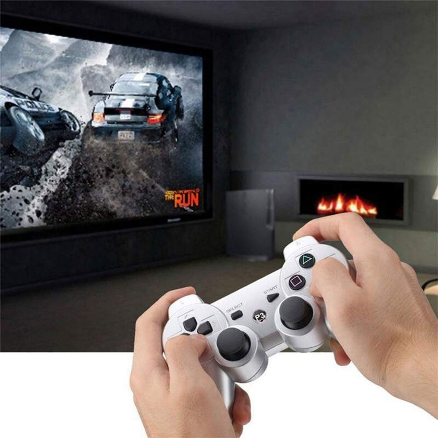 Controler Wireless SIKS PSIII, de Joc, Alb fotografia produsului View 5 L