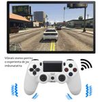 Controller SIKS compatibil PS4, fara fir, wireless, cablu USB, Alb fotografia produsului View 3 S