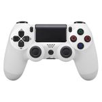 Controller SIKS compatibil PS4, fara fir, wireless, cablu USB, Alb fotografia produsului