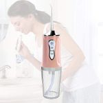 Irigator Oral SIKS Pentru Dus Bucal, 3.5 W, Aparat Portabil Cu 4 Capete Curatare, Rezervor 230 ml, Roz fotografia produsului View 3 S