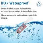 Irigator Oral SIKS Pentru Dus Bucal, 3.5 W, Aparat Portabil Cu 4 Capete Curatare, Rezervor 230 ml, Roz fotografia produsului View 7 S