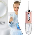 Irigator Oral SIKS Pentru Dus Bucal, 3.5 W, Aparat Portabil Cu 4 Capete Curatare, Rezervor 230 ml, Roz fotografia produsului View 6 S