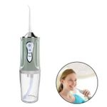 Irigator Oral SIKS Pentru Dus Bucal, 3.5 W, Aparat Portabil Cu 4 Capete Curatare, Silver/Verde Pal fotografia produsului View 5 S