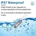 Irigator Oral SIKS Pentru Dus Bucal, 3.5 W, Aparat Portabil Cu 4 Capete Curatare, Silver/Verde Pal fotografia produsului View 7 S