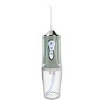 Irigator Oral SIKS Pentru Dus Bucal, 3.5 W, Aparat Portabil Cu 4 Capete Curatare, Silver/Verde Pal fotografia produsului