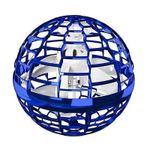 Minge Zburatoare SIKS Cu LED-uri, Tip Drona In Forma De Glob, Incarcare USB, Cu Controller, Albastru fotografia produsului