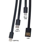 Acumulator extern A26 SIKS, 30000 mAh, Led Screen, 4 tipuri de cablu, Incarcare rapida, Universal, Alb fotografia produsului View 4 S