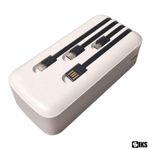 Acumulator extern A26 SIKS, 30000 mAh, Led Screen, 4 tipuri de cablu, Incarcare rapida, Universal, Alb fotografia produsului View 2 S