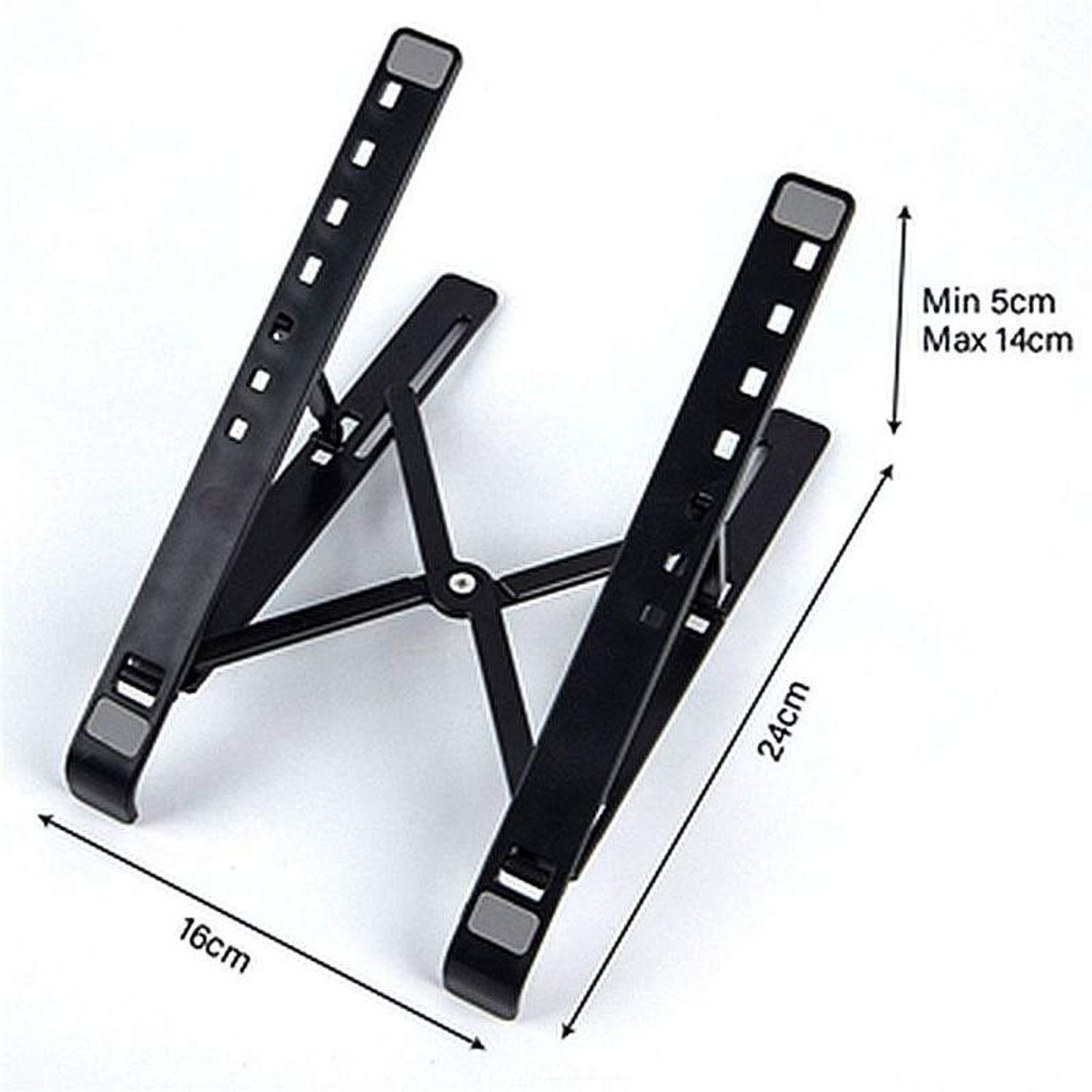Suport Laptop Pliabil SIKS, Universal, Plastic, Negru fotografia produsului View 2 L